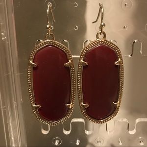 Maroon / Burgundy Kendra Scott Elle Earrings